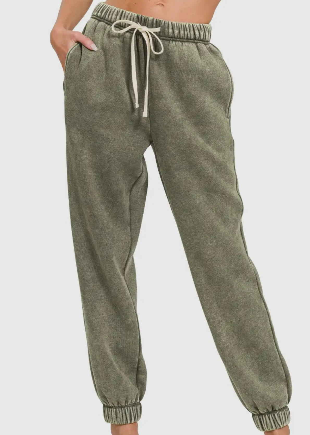 QUIN ACID WASH SWEATPANTS