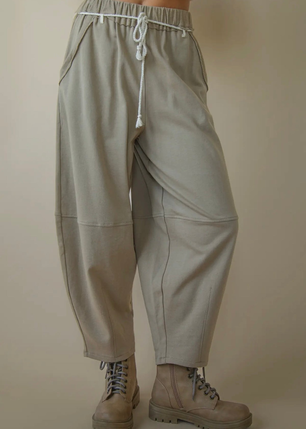 BRAIDED BARREL PANT