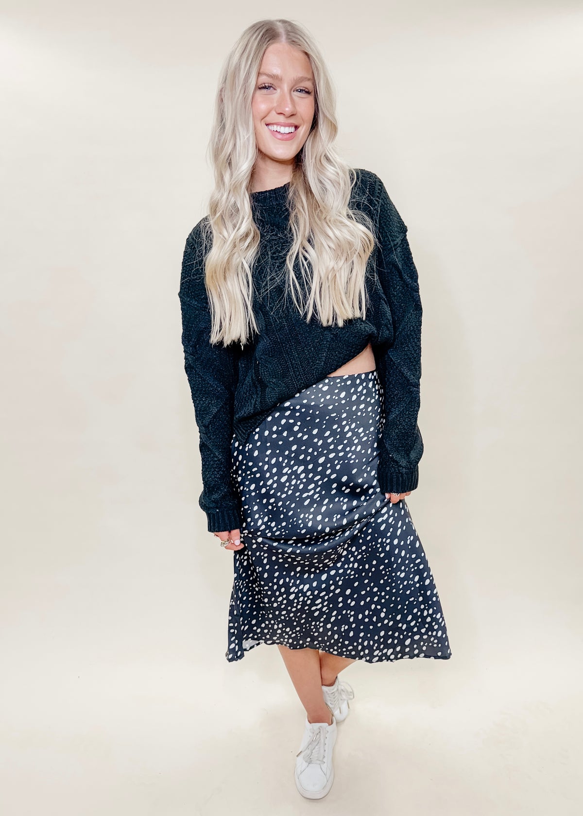 DOTTIE SATIN SKIRT