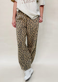 LEOPARD PARACHUTE PANTS