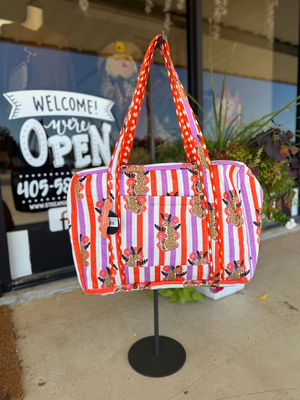 QUILTED WEEKENDER BAG