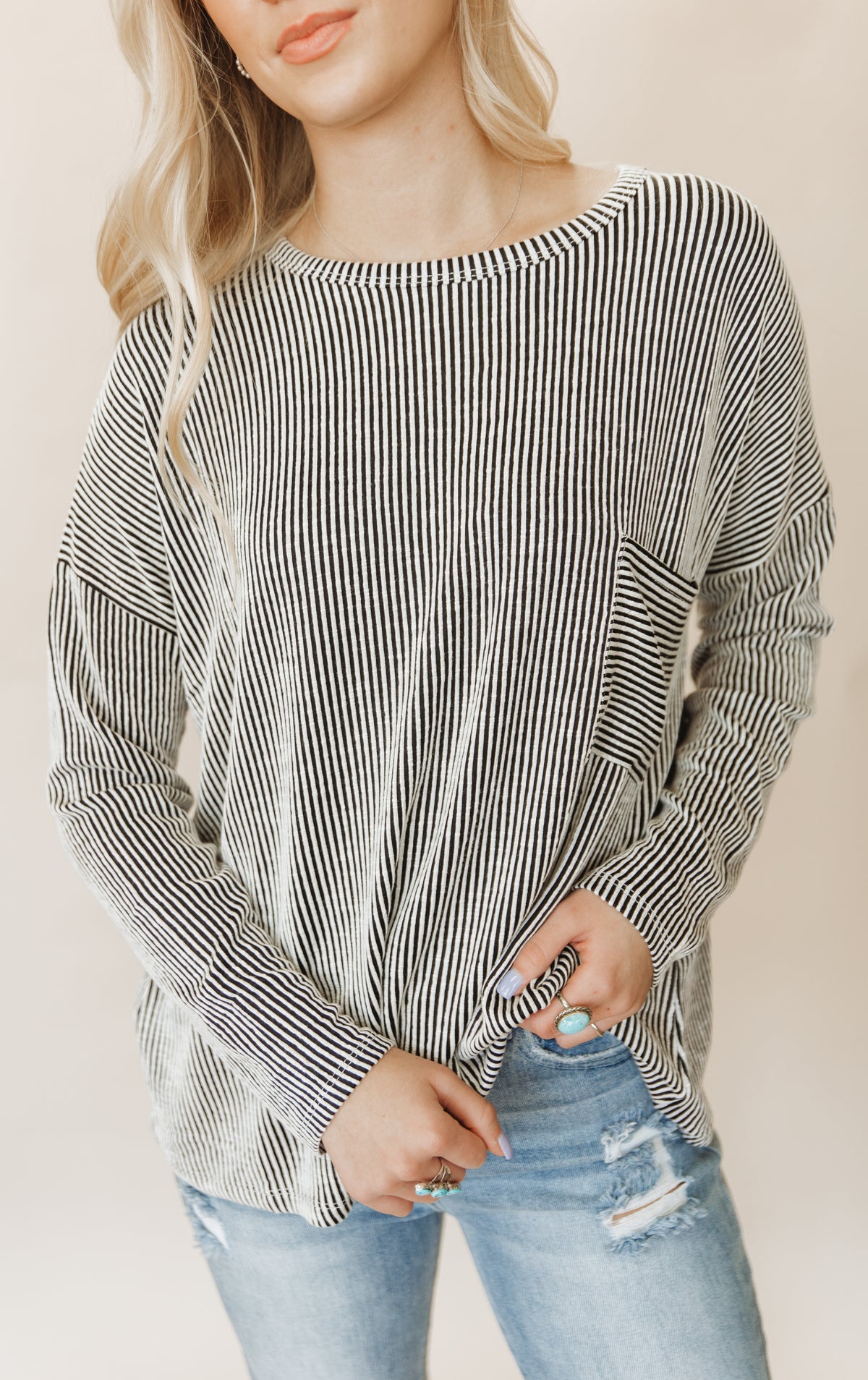 ROYAL RIBBED TOP