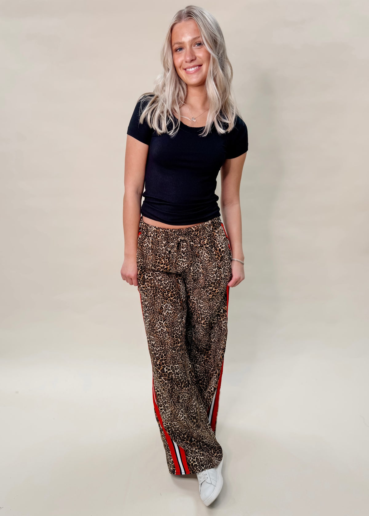 LEOPARD CONTRAST PANT