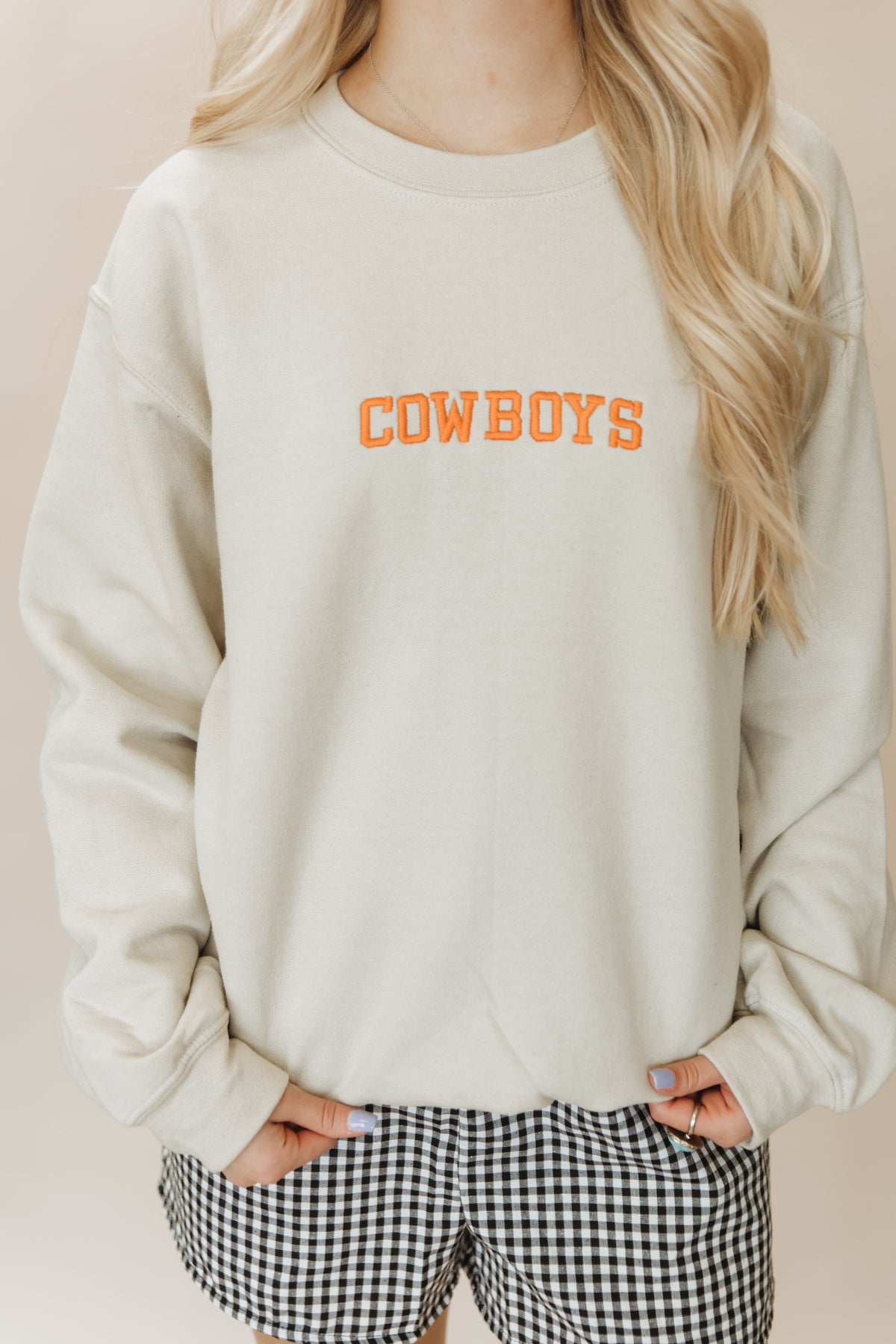 COWBOYS EMBROIDERED SWEATSHIRT