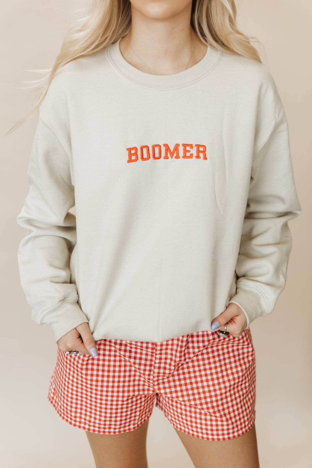 BOOMER EMBROIDERED SWEATSHIRT