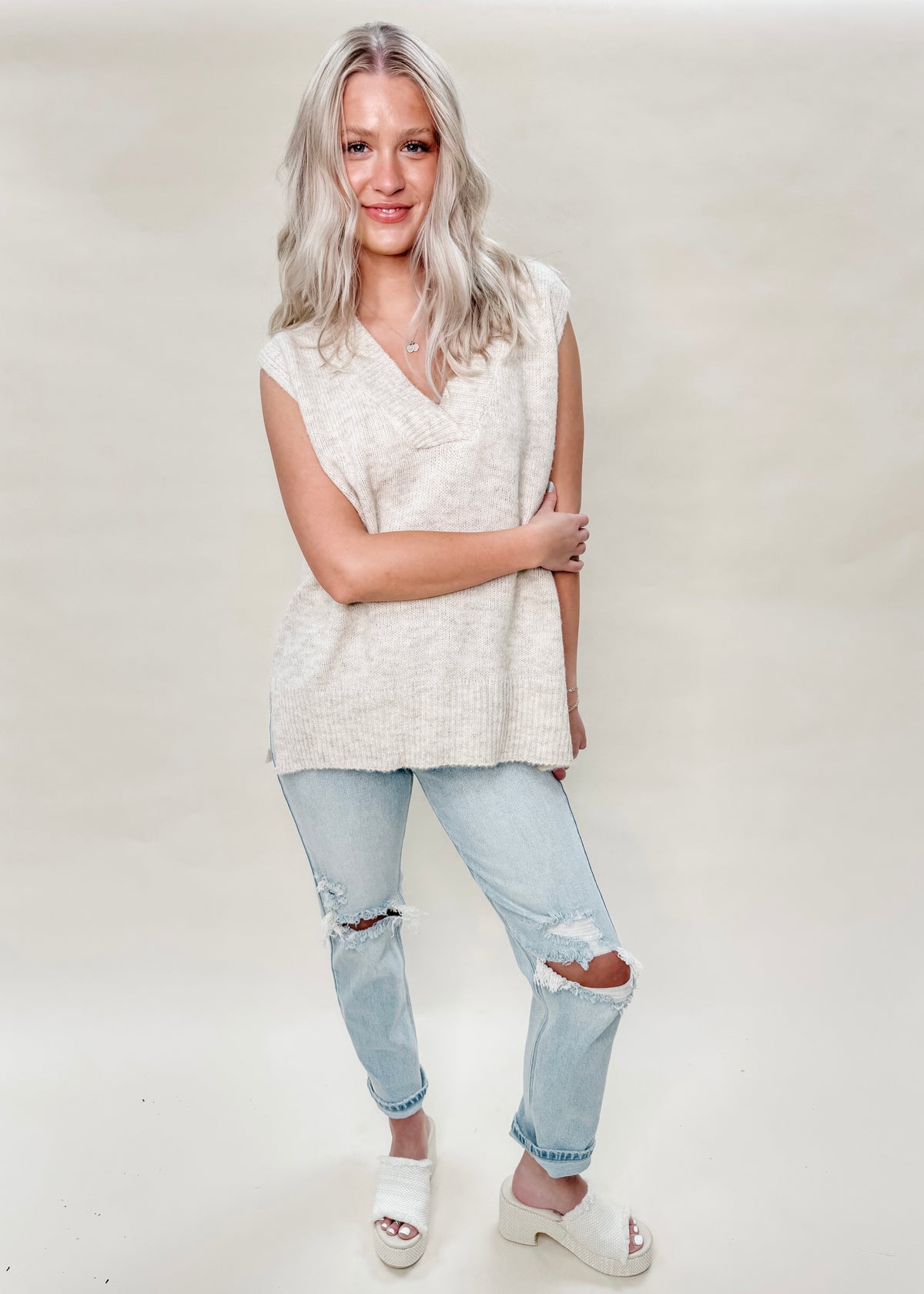 FAYE SWEATER VEST TOP