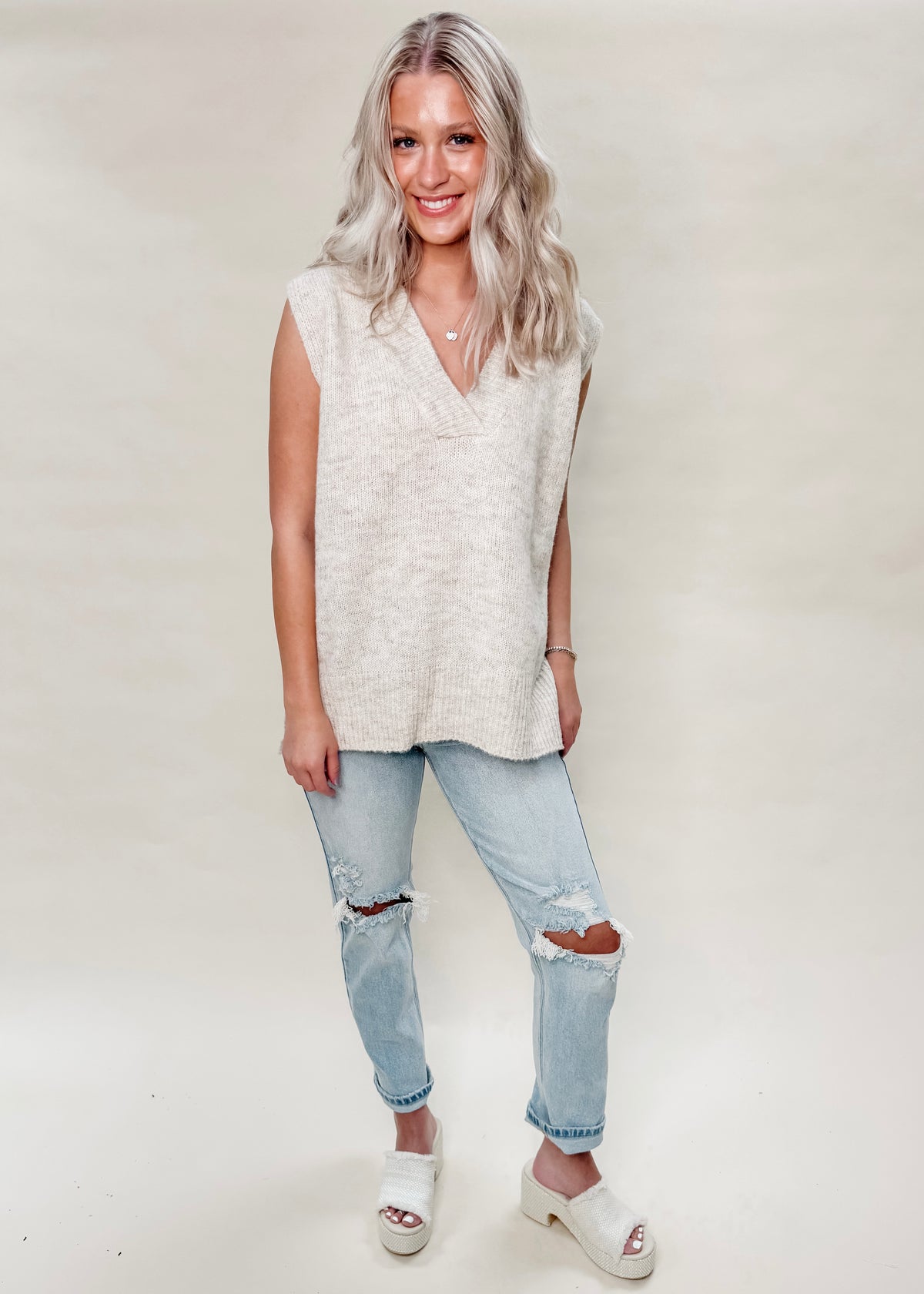 FAYE SWEATER VEST TOP