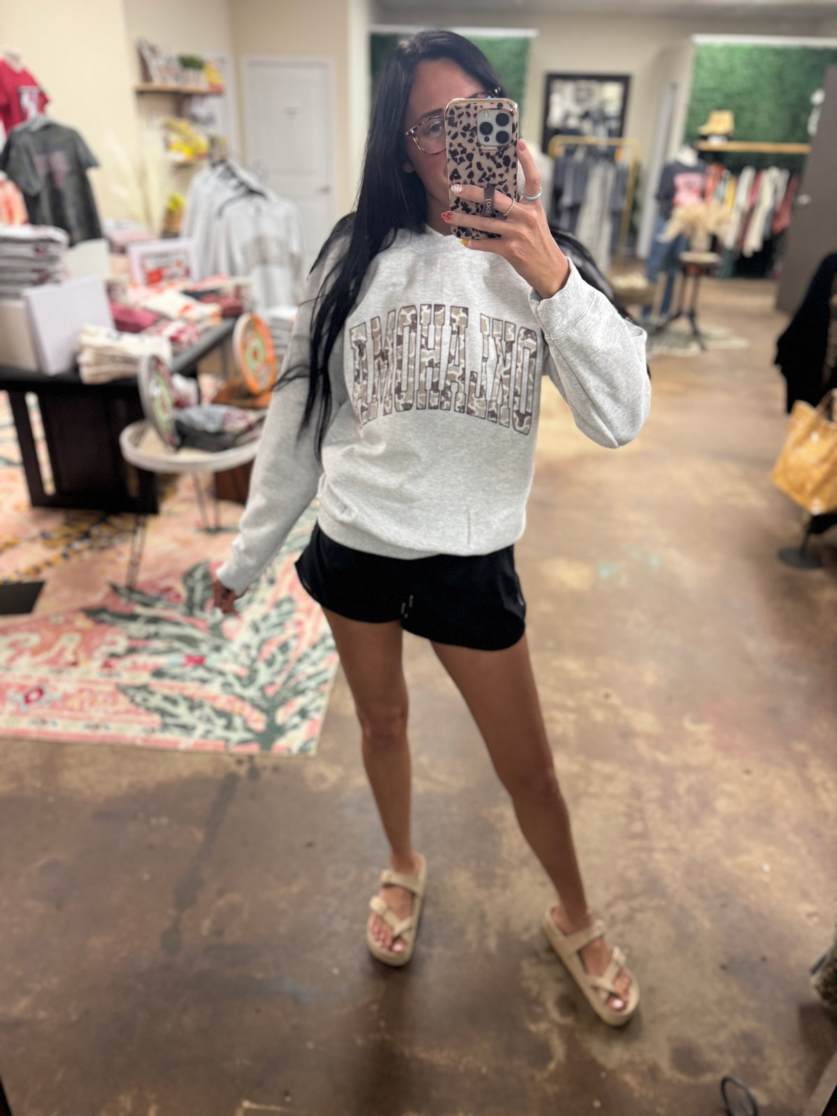 OK CAMO SWEATSHIRT