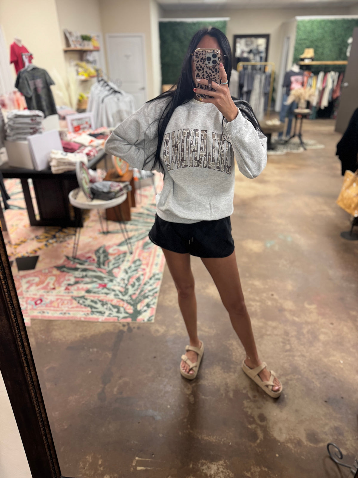 OK CAMO SWEATSHIRT