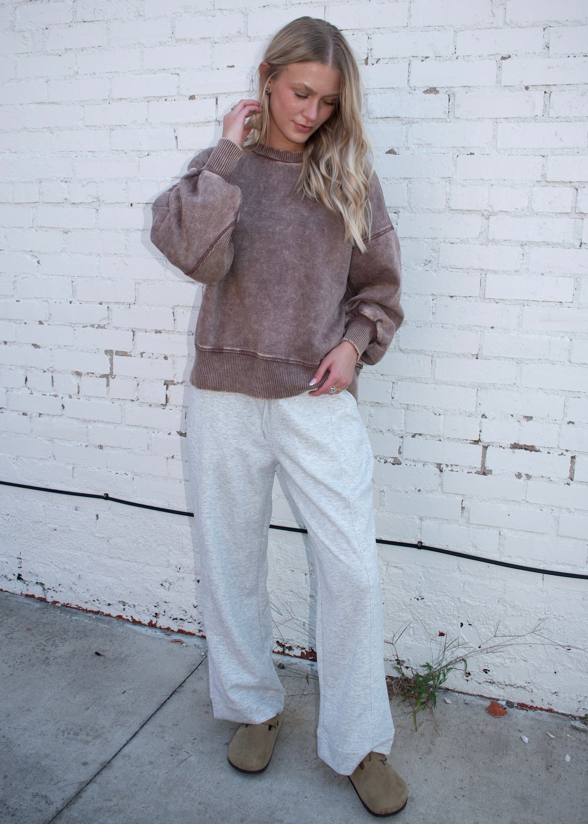 ACID WASH PULLOVER
