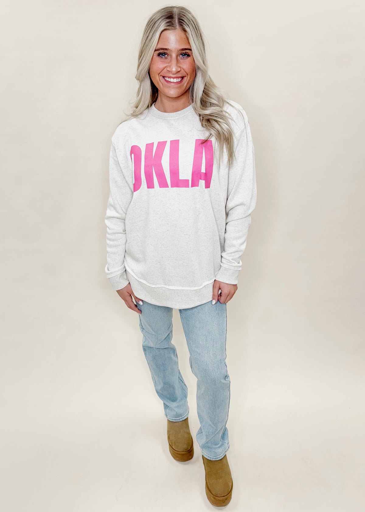 PINK OKLA SWEATSHIRT