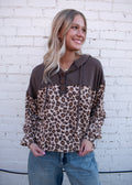 GRIN LEOPARD HOODED TOP