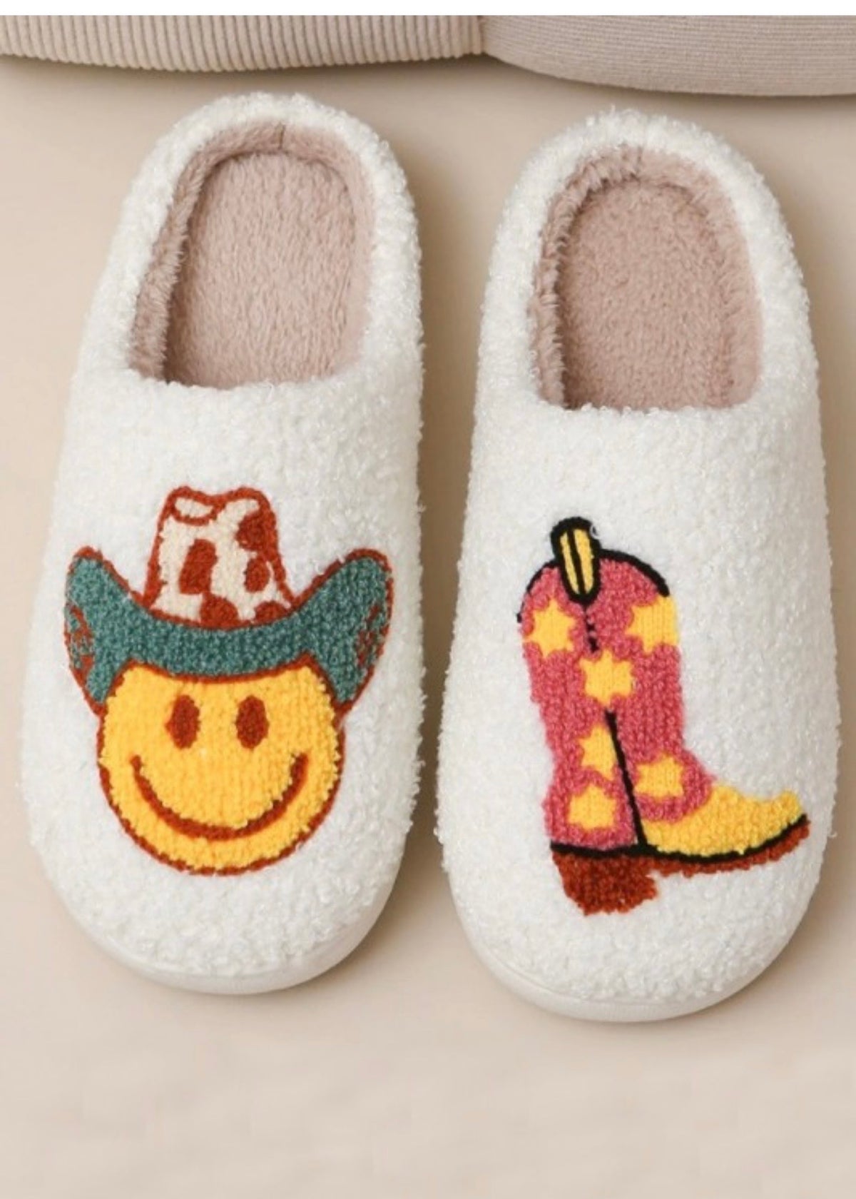 WESTERN SMILEY SLIPPERS