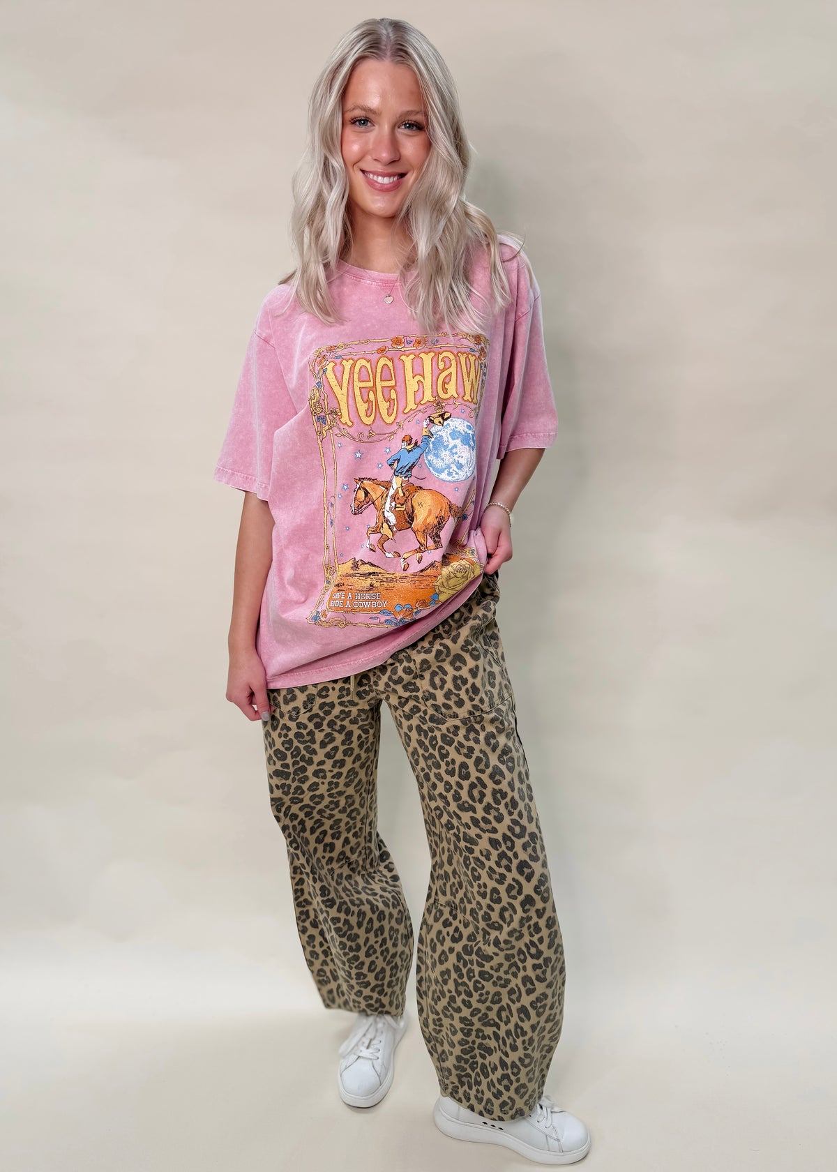 LEOPARD PARACHUTE PANTS