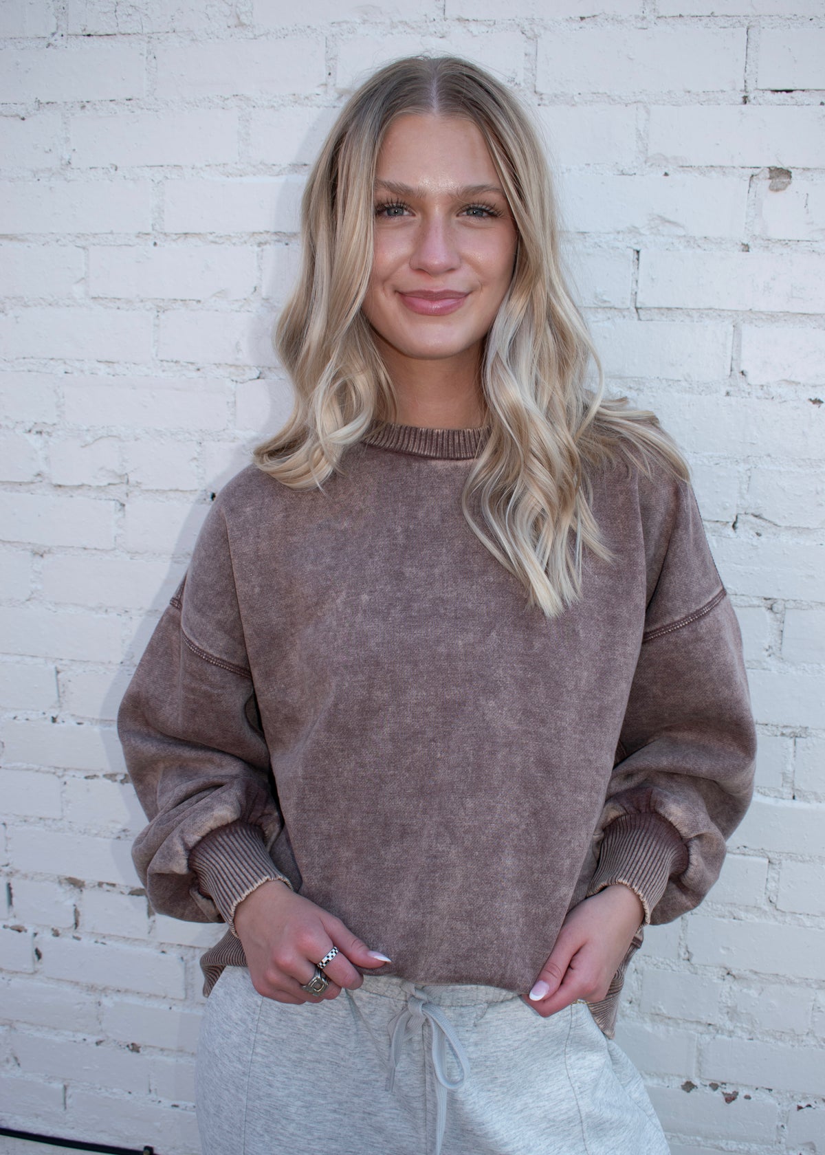 ACID WASH PULLOVER