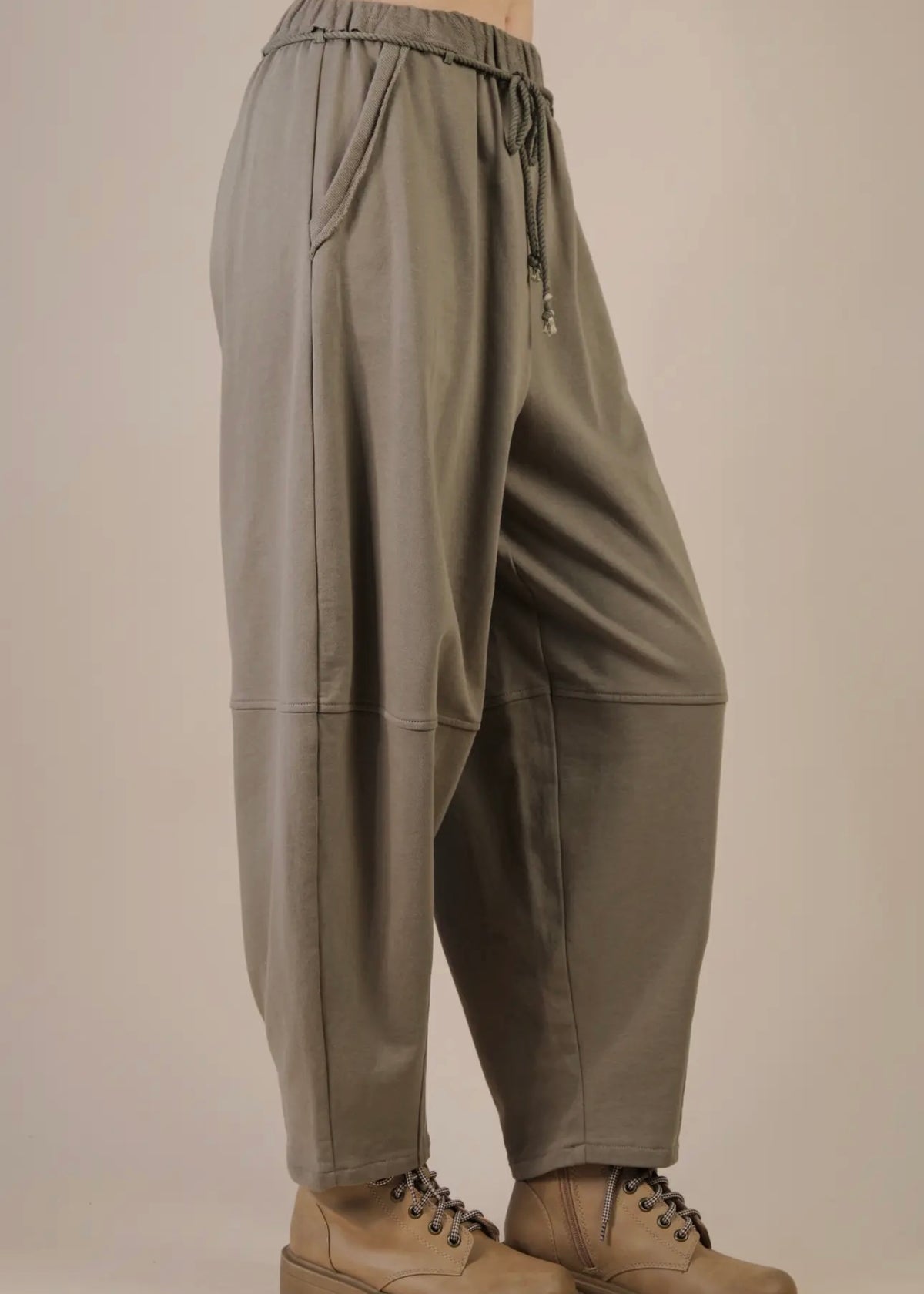 BRAIDED BARREL PANT