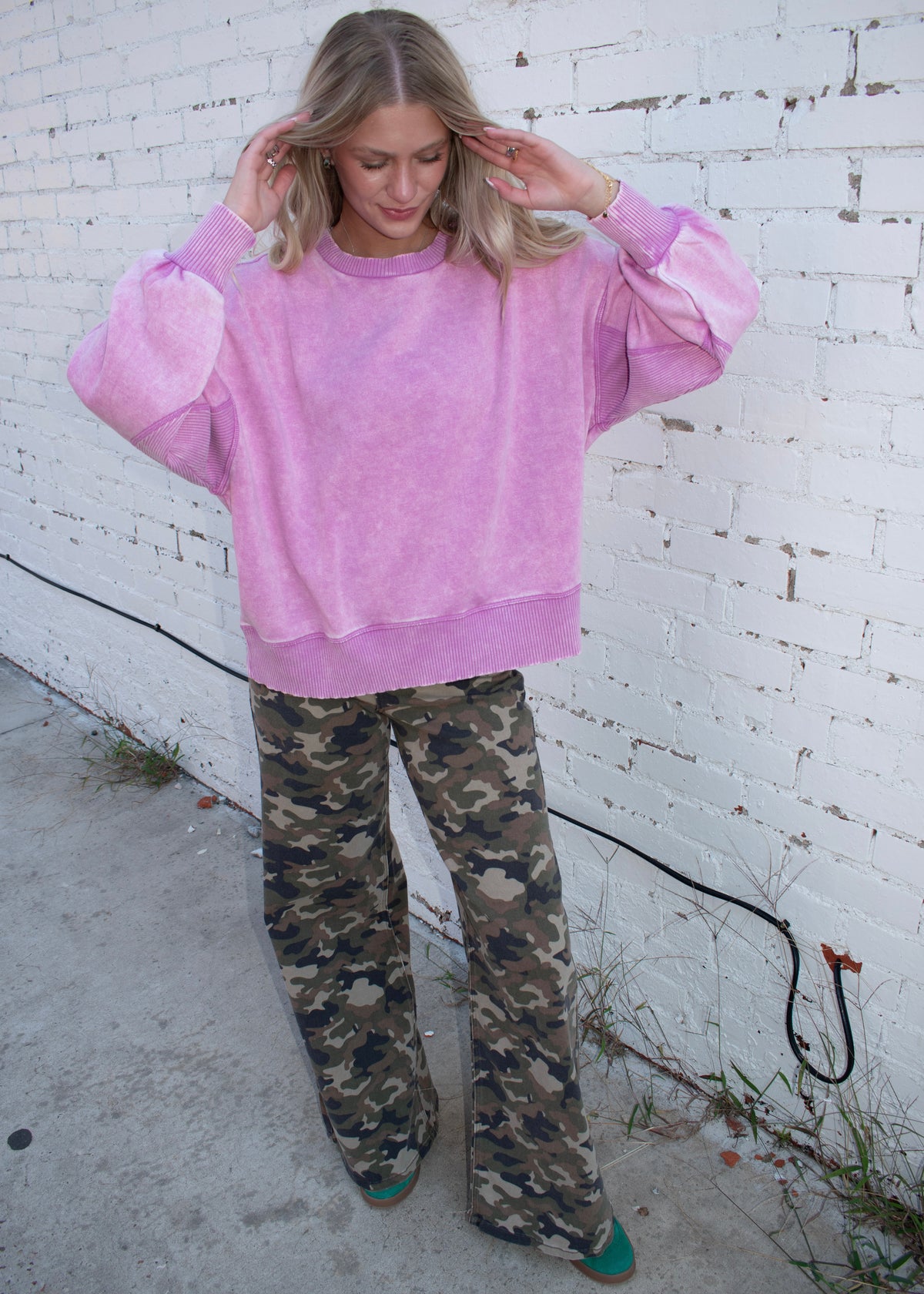 ACID WASH PULLOVER