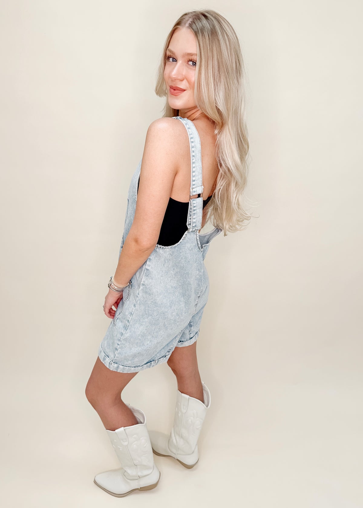 DENIM RAY ROMPER
