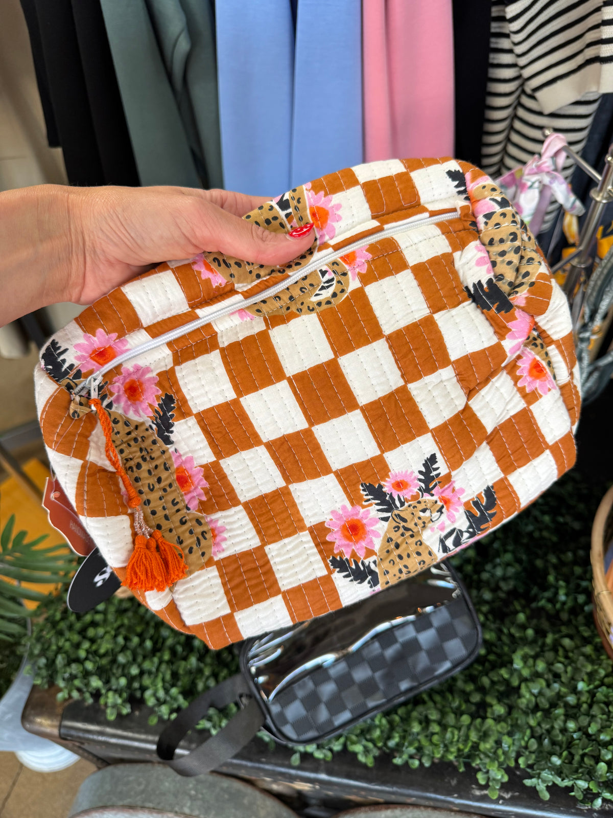 QUILTED COSMETIC BAG