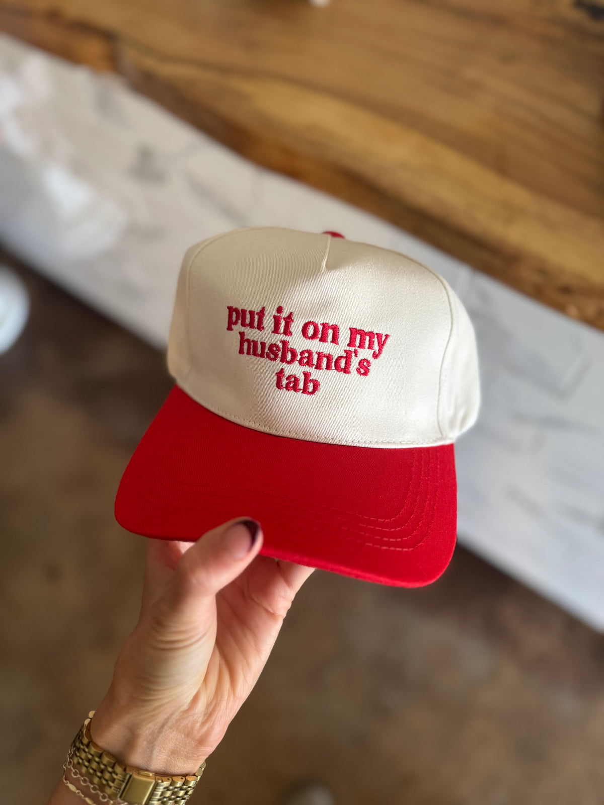 HUSBAND’S TAB TRUCKER HAT