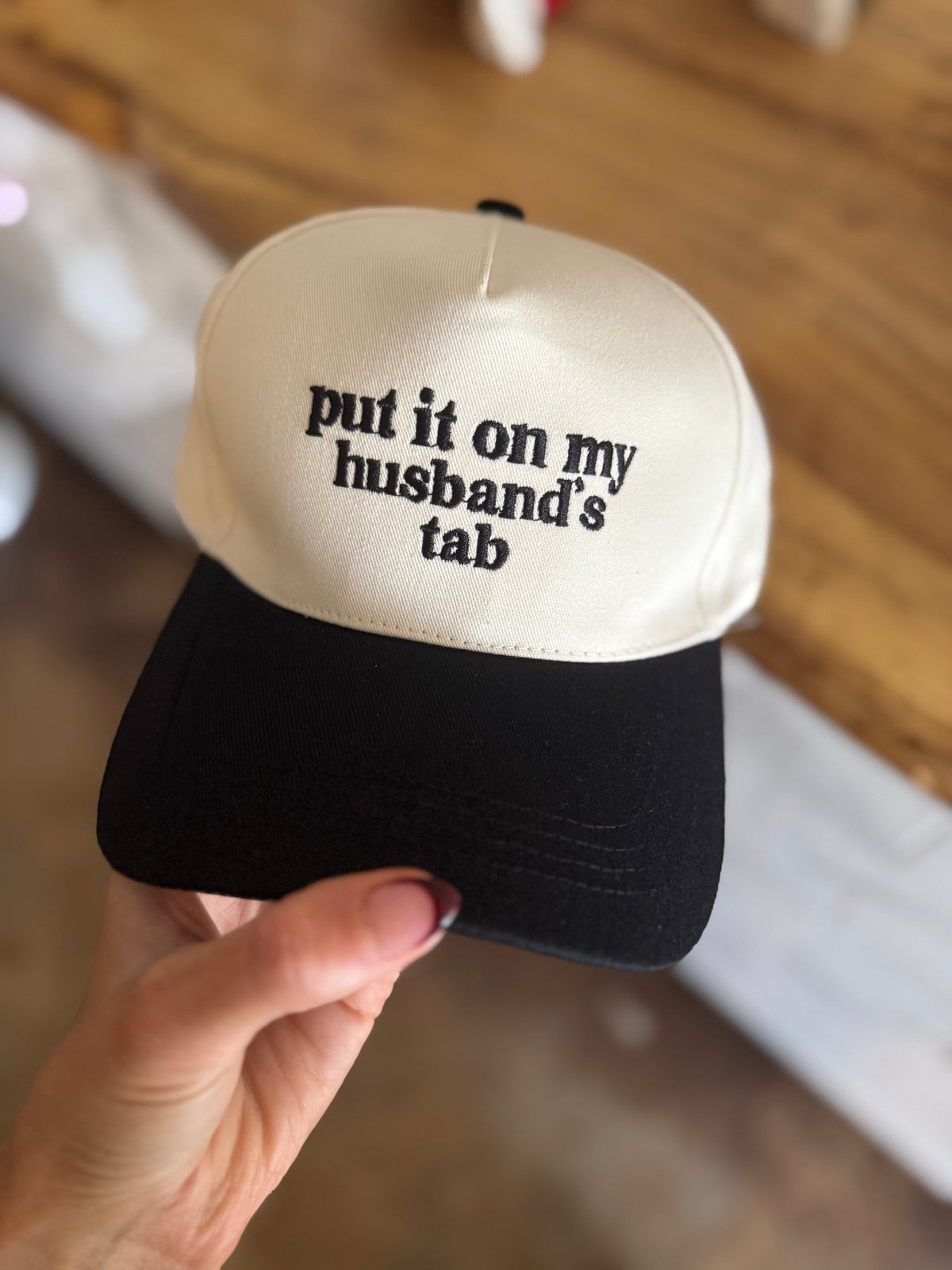 HUSBAND’S TAB TRUCKER HAT