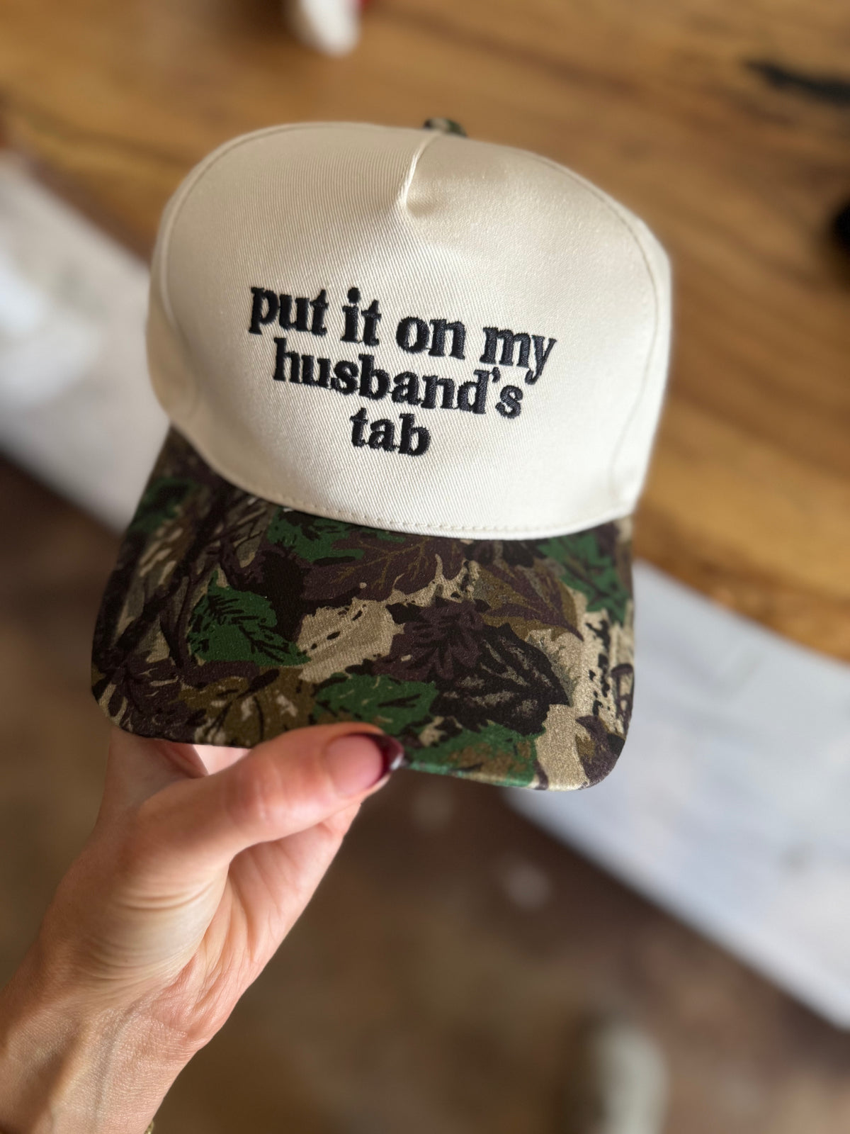 HUSBAND’S TAB TRUCKER HAT