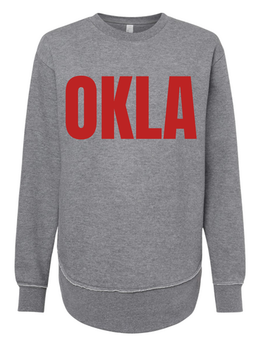 RED OKLA SWEATSHIRT