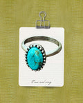 12mm OVAL TURQUOISE RING