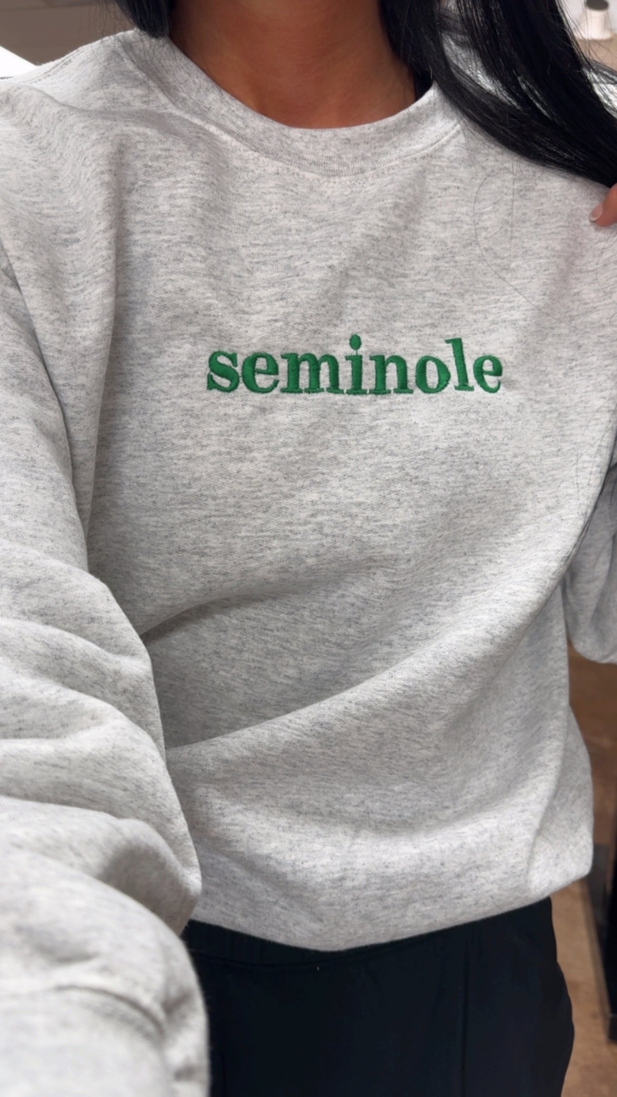 SEMINOLE EMBROIDERY SWEATSHIRT