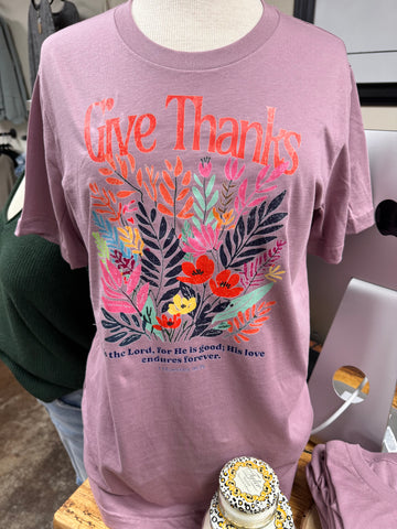 GIVE THANKS TEE