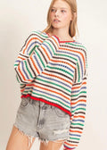 STRIPED SAVY SWEATER